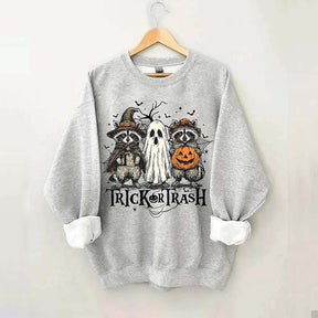 Boo Ghost Racoon Feral Sweatshirt