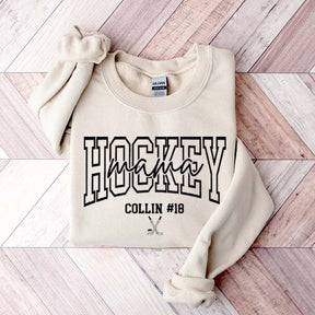 Personalized Hockey Mama Sweatshirt
