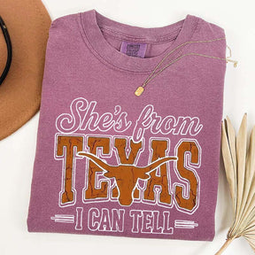Comfort Colors She's From Texas T-Shirt