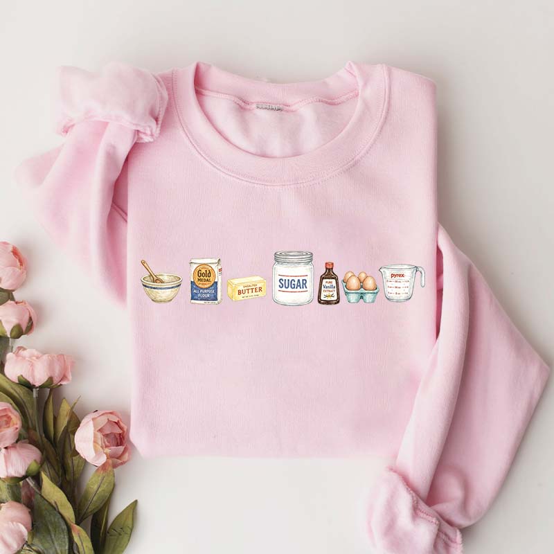 Baking Icons Flour Mixer Rolling Pin Sweatshirt