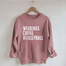 Weekends coffee volleyball Members Sweatshirt