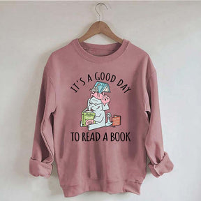 It's A Good Day To Read Pig Elephant Sweatshirt