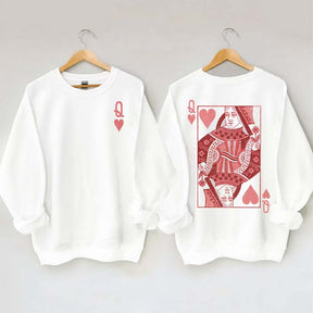 Queen of Hearts Valentines Sweatshirt