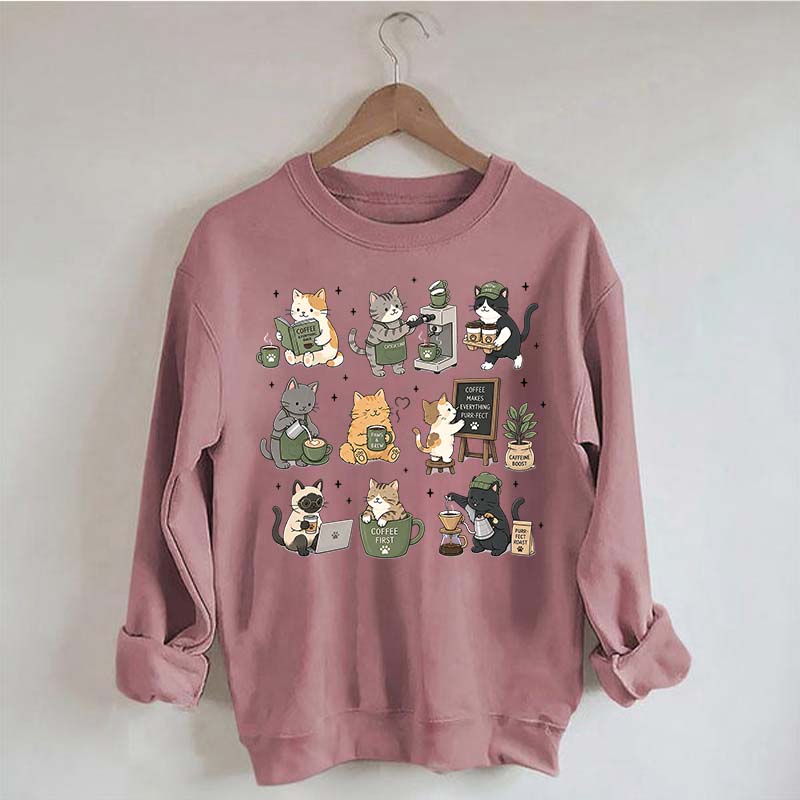 Coffee Cats Catpuccino Sweatshirt