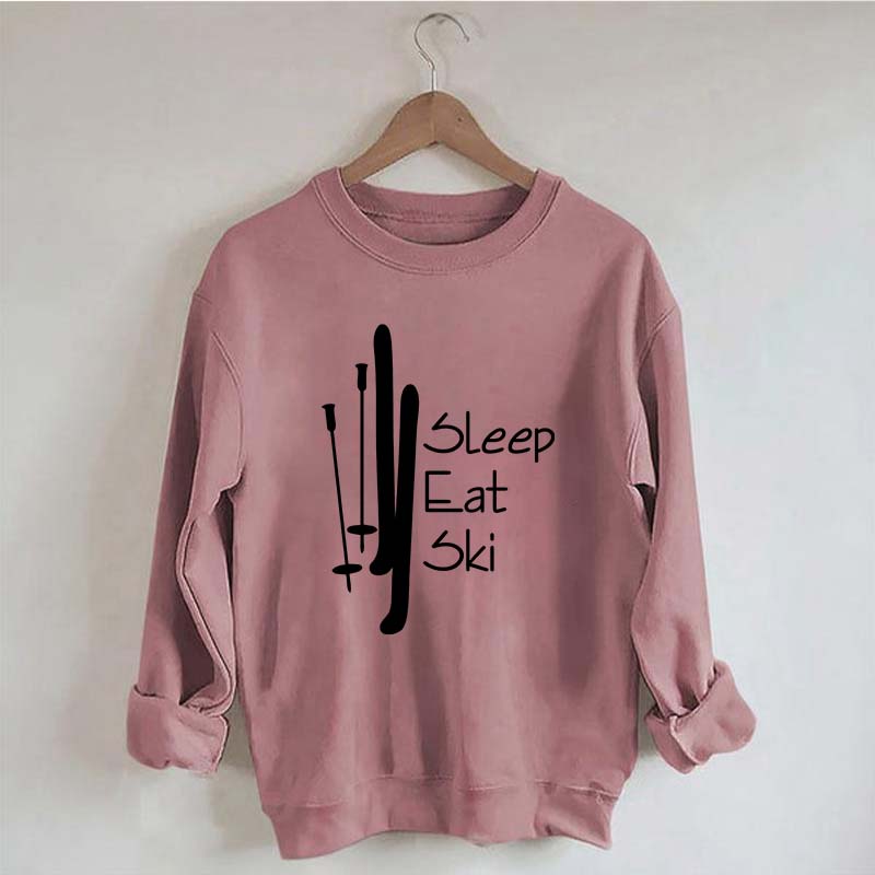 Sleep Eat Ski Sweatshirt