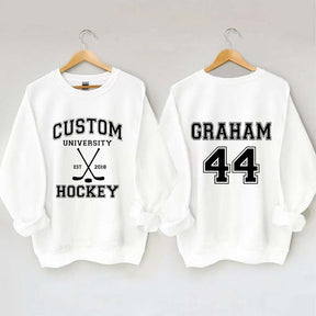 Personalized University Hockey Est Custom Year Sweatshirt