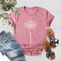 Positive Sayings Choose to Be Kind Lotus Flower T-Shirt