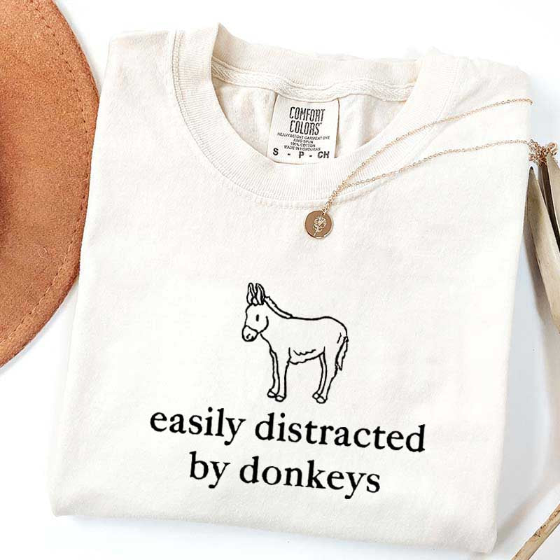 Easily Distracted by Donkeys T-Shirt