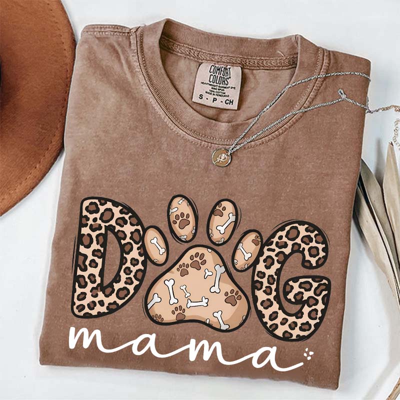 Leopard Dog Mama T-Shirt