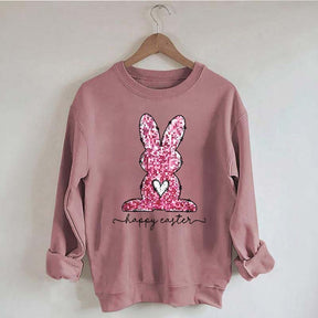 Pink Happy Easter Sweatshirt