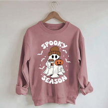 Halloween Ghost Spooky Season Coffee Sweatshirt