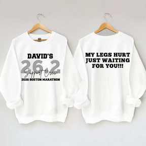 Custom Marathon Support Crew Sweatshirt