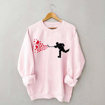 Ice Hockey Hearts Player Sweatshirt
