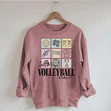 Just A Day In A Life With A Volleyball Girly Sweatshirt