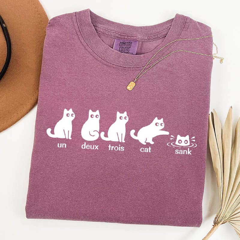 Un Deux Trois Cat Cute T-Shirt