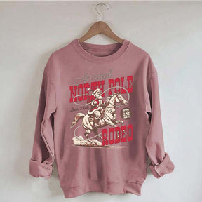 Annual North Pole Rodeo Western Christmas Sweatshirt