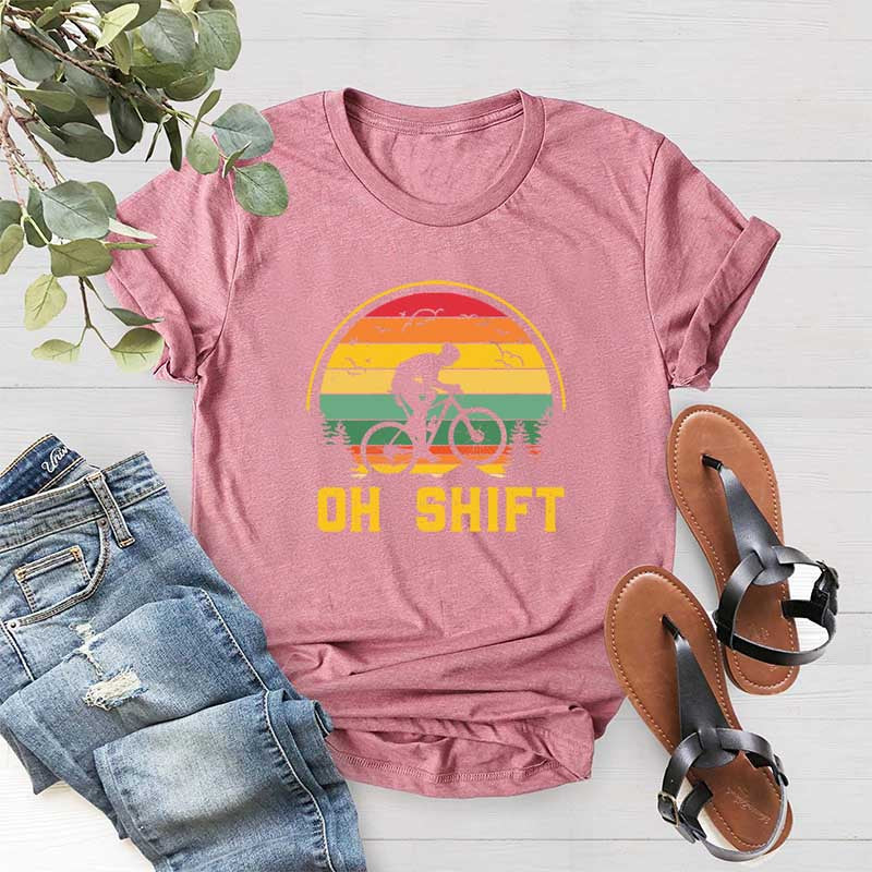 Oh Shift Mountain Biking T-Shirt