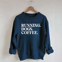 Running Dogs and Coffee Sweatshirt