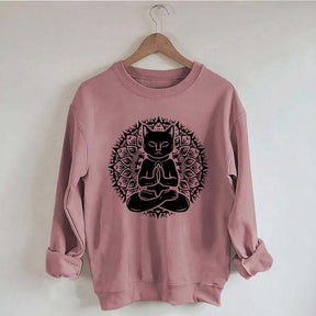 Cute Cat Yoga Namaste Sweatshirt
