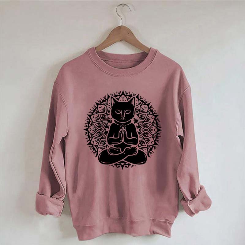 Cute Cat Yoga Namaste Sweatshirt