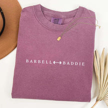 Weightlifting Barbell Baddie T-Shirt