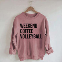 Weekend Coffee Volleyball Coach Sweatshirt