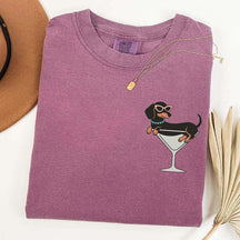 Weenies and Martinis Dachshund Weenie Tini T-Shirt