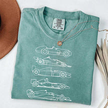 Evolution of a F1 Car Race T-Shirt