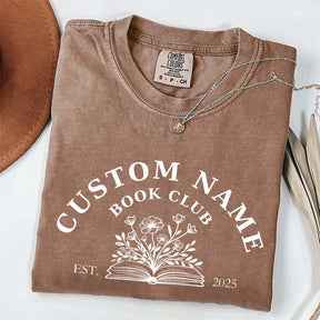 Personalized Book Club Name T-Shirt
