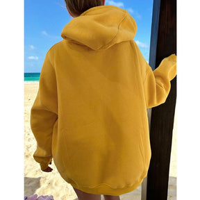 Oversized Girls Casual Simple Hoodie