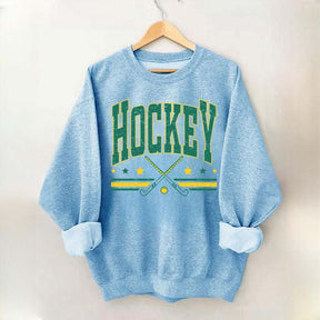 Retro Varsity Hockey Sweatshirt