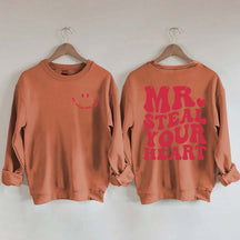 Retro Valentine Mr Steal Your Heart Sweatshirt