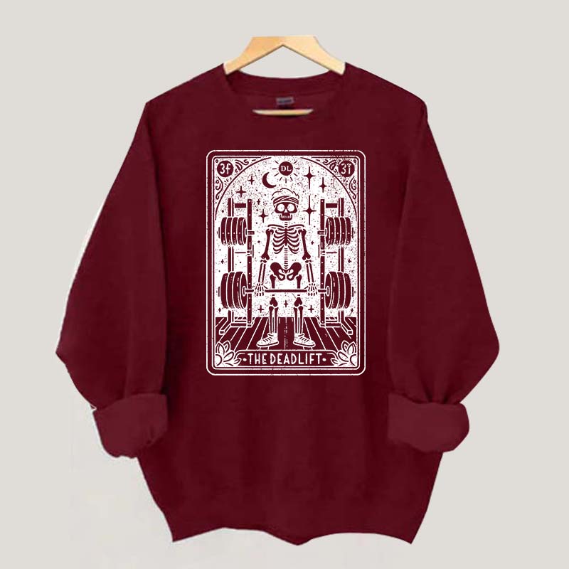 The Deadlift Tarot Card Sport Life Sweatshirt