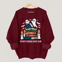 Spooky Readers Book Club Ghost Sweatshirt