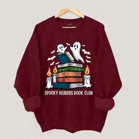 Spooky Readers Book Club Ghost Sweatshirt