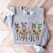 Christmas Donkey Lights Sweatshirt