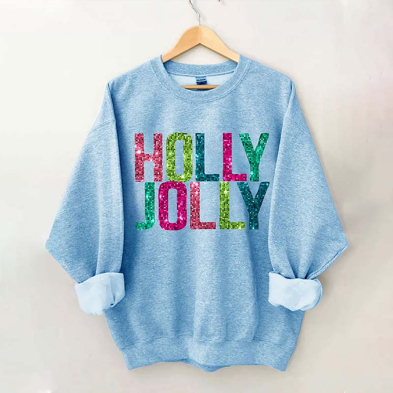 Holly Jolly Printed Sweatshirt