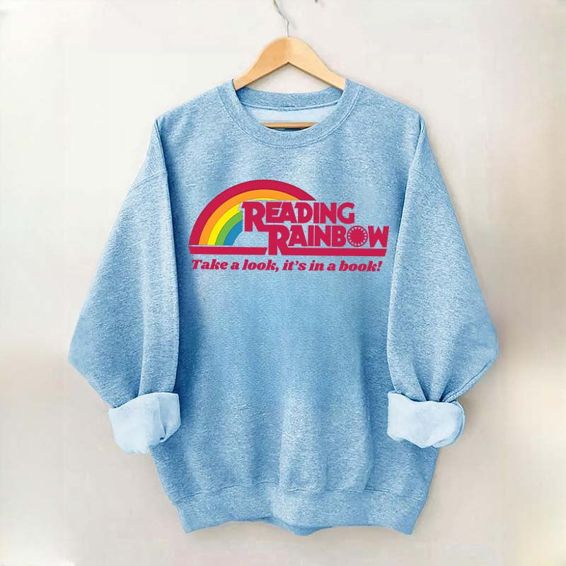 Reading Rainbow Take A Look It's In A Book Sweatshirt