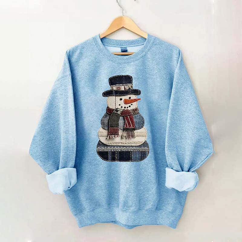 Patchwork Christmas Sweatshirt
