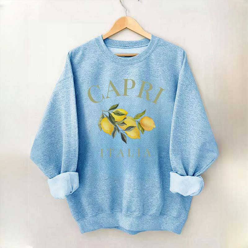 Capri Italia Lemons Amalfi Coast Sweatshirt