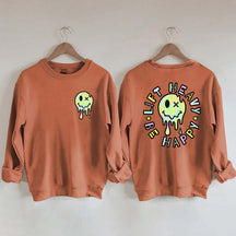 Lift Heavy Be Happy Comfort Colors Sweatshirt