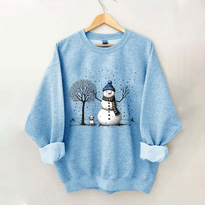 Christmas Snowman Dog Sweatshirt