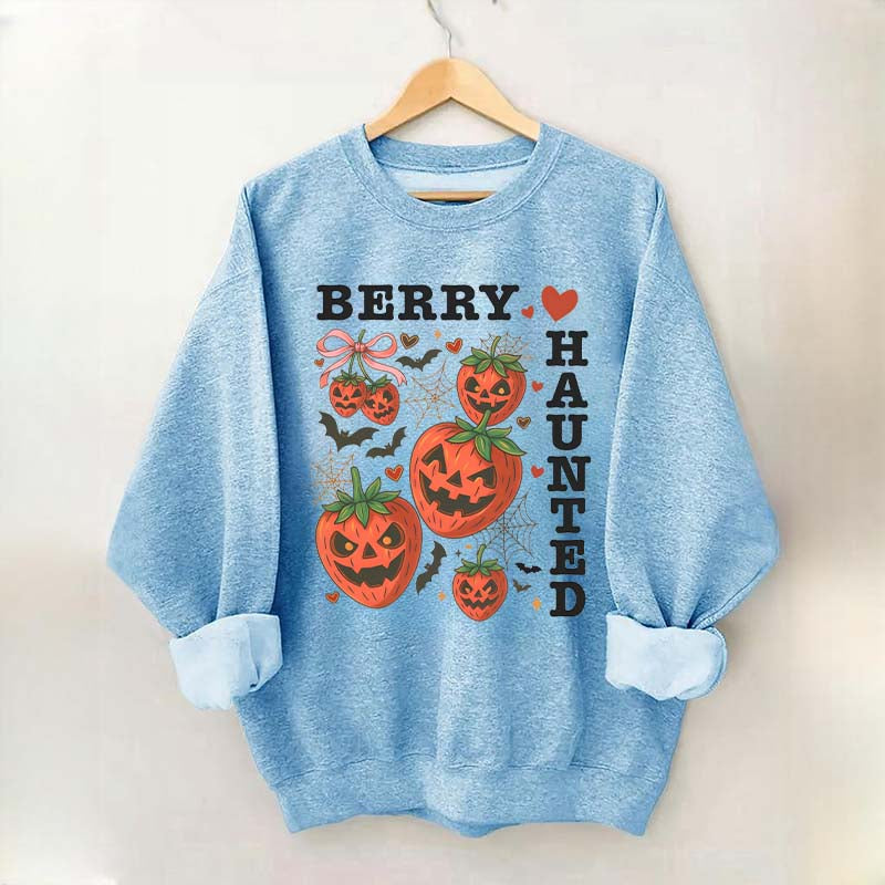Strawberry Coquette Summerween Scary Fruit Sweatshirt