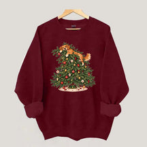 Christmas Tree Dogs Cute Sweatshirt