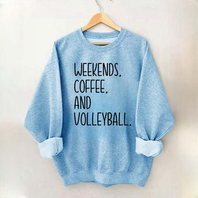 Weekend Coffee And Volleyball Sweatshirt