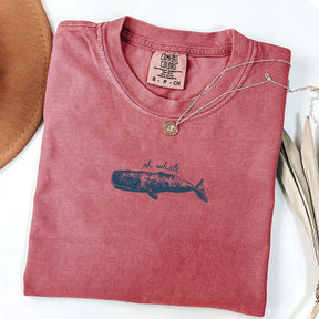 Minimalist Beach Oh Whale T-Shirt
