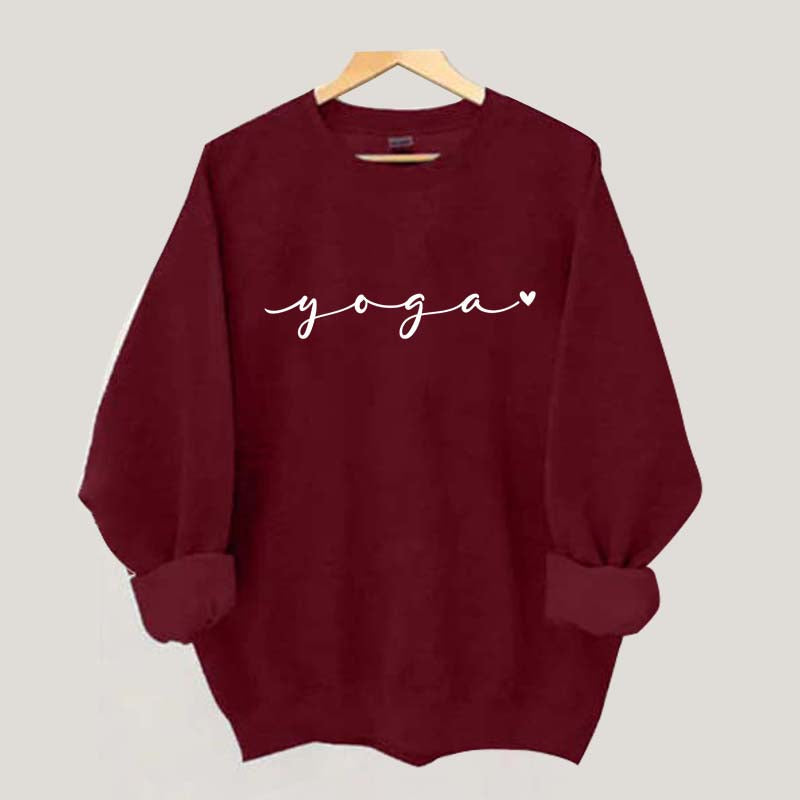 Cute Women Yoga Ink and Quotes Sweatshirt