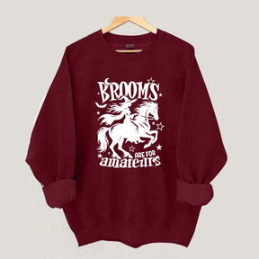 Funny Witch Riding Horse Sweatshirt