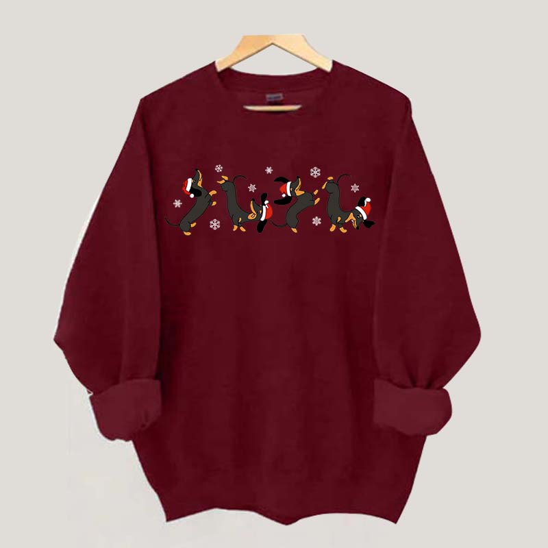 Dachshund Mom Christmas Sweatshirt