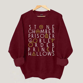 Wizard Book Titles Sweatshirt